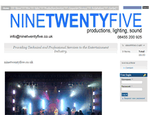 Tablet Screenshot of ninetwentyfive.co.uk